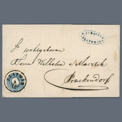 1861 Austria - 15 kr stamp with a nice SZATMÁR postmark on coversent ...