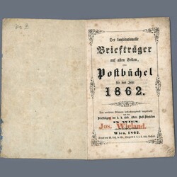 1862-64 Austria - Postal books / Postbüchel - publisher: Eduard ...