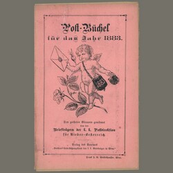 1883-86 Austria - Postal books / Postbüchel für Niederösterreich - ...