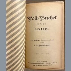 1895-97 Austria - Postal books / Postbüchel - Benson für ...