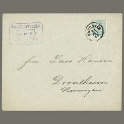 1891 Hungary - company cover sent from Kaposvár with 3kr ...