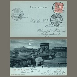 1899 Hungary - Picture postcard sent to Finland