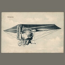 1910 Hungary - FLUGRAD / NÉMETI postcard with the very early Németi ...