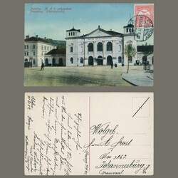 1912 Hungary - TCV postcard sent from Bratislava to Transvaal (South ...