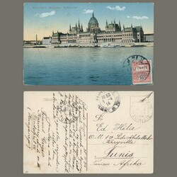 1914 Hungary - TCV postcard - Budapest Parliament House - Sent to ...
