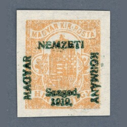 1919 Hungary - Szeged - newspaper stamp with overpainted overprint. ...