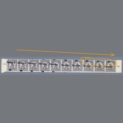 1919 Hungary - Baranya - mint stamps stripe of ten with ...