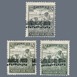 1921 Hungary - Western-Hungary III. - misplaced "Lajtabánság ...