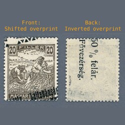 1921 Hungary - Western-Hungary III. - mint hinged reaper 20 ...