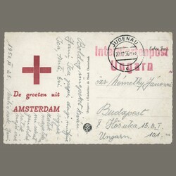 1956 Hungary - Hungarian interned post of Judenau - postcard sent to ...