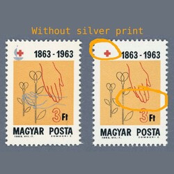 1963 Hungary - Red Cross 3 Ft mint never hinged stamp as a misprint: ...