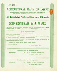 150.550.10: Wertpapiere - Afrika - Ägypten