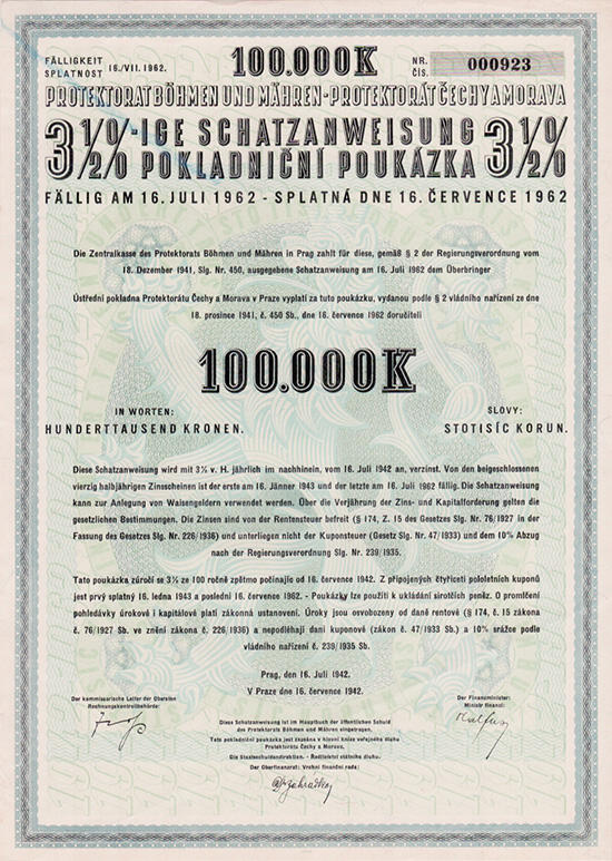 150.500: Wertpapiere - Tschechoslowakei