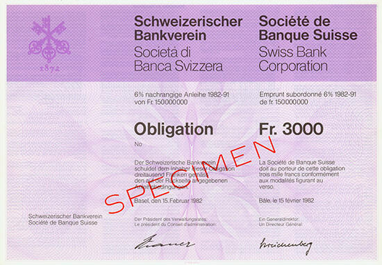 150.430: Stocks and Bonds - Switzerland
