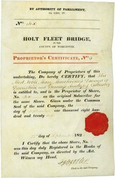 Holt Fleet Bridge in the County of Worcester, Nennwert 1 Share. 22.09 ...