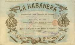 La Habanera Société Anonyme Belge pour l'Industrie des Tabacs en ...