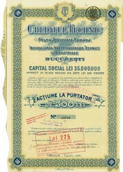 Creditul Technic Prima Societate Română pentru Incurajarea ...
