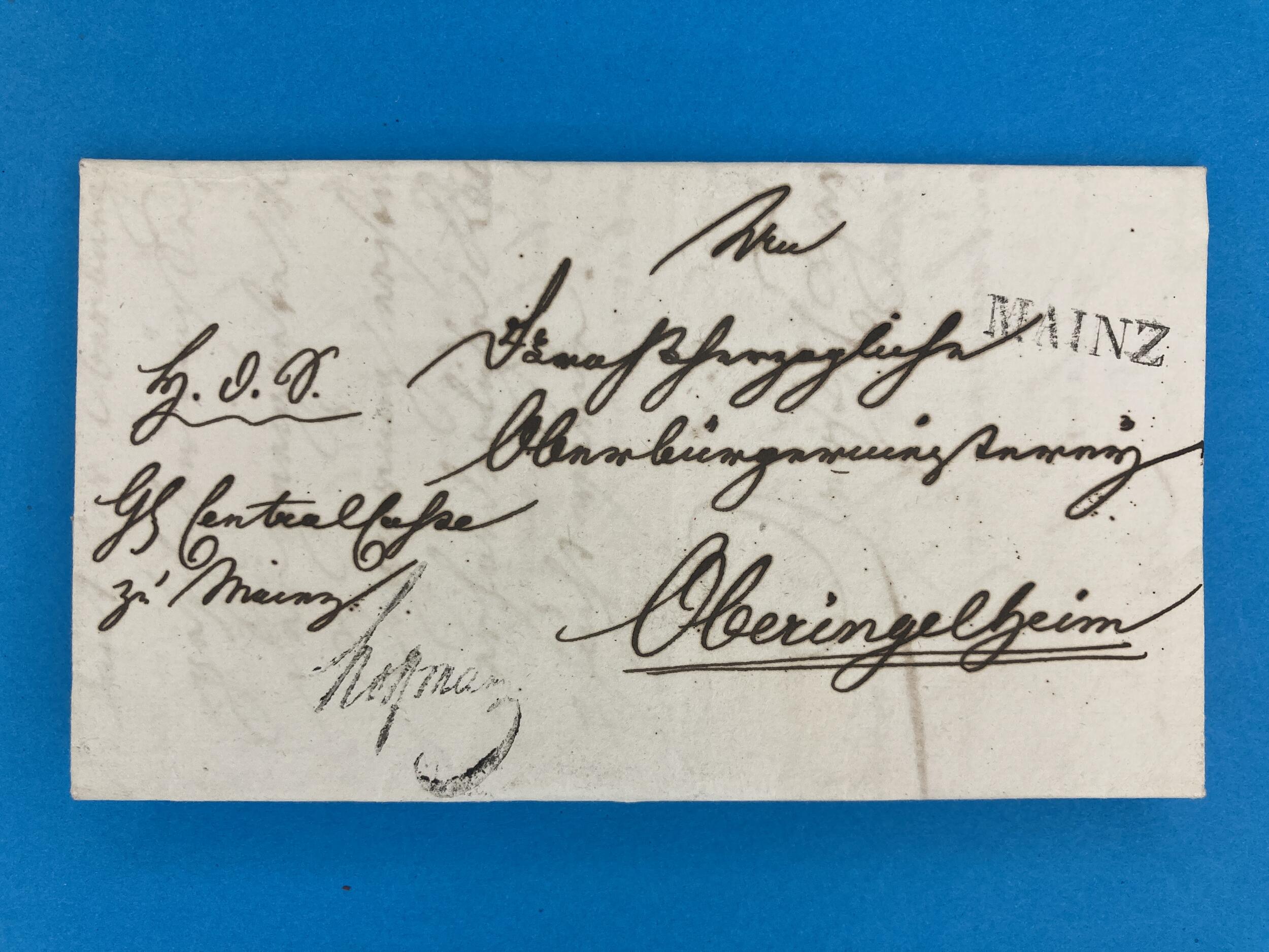 THURN & TAXIS - MAINZ - GROSSHERZOGTUM HESSEN - OBERINGELHEIM - 21.12 ...