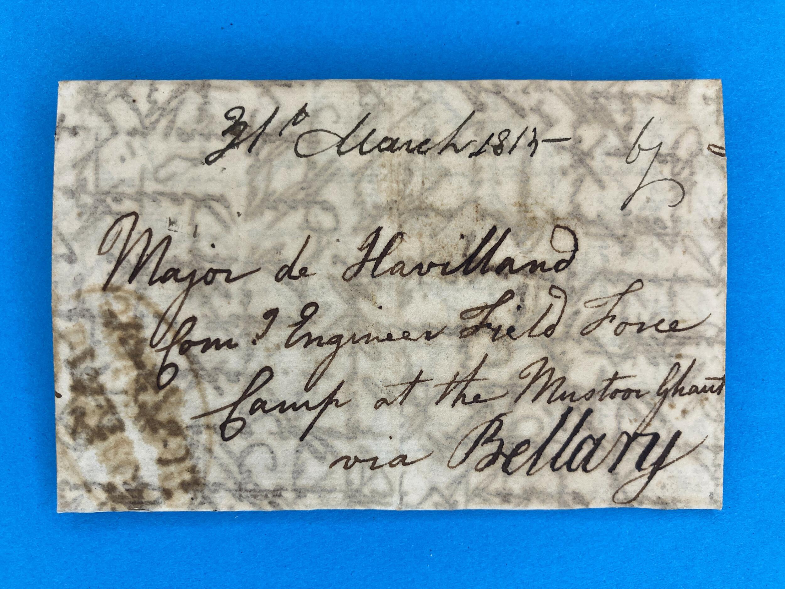 INDIEN - (Ov1) POST PAID BANGALORE - BELLARY - DE HAVILLAND - CAMP AT ...