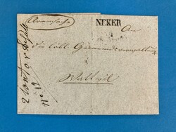 ST. GALLEN - (L1) NEKER - EBERSOL - WATTWIL - ARMENSACHE - 2.11.1845. ...