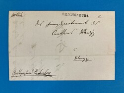 SCHWYZ - REICHENBURG - LACHEN - 1.12.1850. Portofreier-Brief von ...