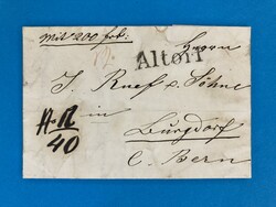 URI - ALTDORF - WERTBRIEF - FAHRPOST - BURGDORF - BERN - 24.5.1858. ...