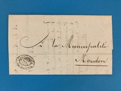 WAADT - LAUSANNE - COMMISSAIRE DES GUERRES - MOUDON - 19.3.1816. ...