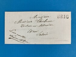 WALLIS - BRIG - EVIAN - SAVOYEN - DOPPELVERWENDUNG - 27.11.1832. ...