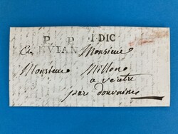 WALLIS - BRIG - EVIAN - SAVOYEN - DOPPELVERWENDUNG - 27.11.1832. ...