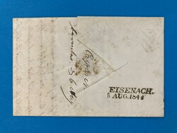 ZÜRICH - AUSLAGE - RUHLA - EISENACH - - 12.2.1848. Auslands ...