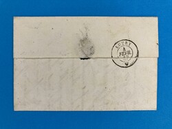 POSTROUTEN STEMPEL - RTE . D'YVERDON - VUARRENS - LUTRY - 3.2.1847. ...