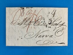 ENGLAND - HULL - NARVA - ESTLAND - 2.12.1815. Teilfrankierter ...