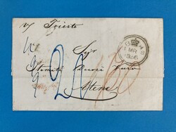 ENGLAND - LONDON - ATHEN - GRIECHENLAND - TRIEST - 8.3.1856. Auslands ...