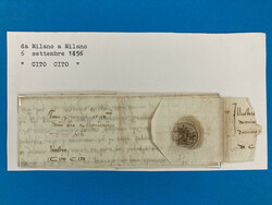 MAILAND - CITO CITO - HERZOGTUM MILANO - 6.9.1456. Wunderschöner und ...