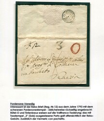 3358: Italien Vorphilatelie - Vorphilatelie