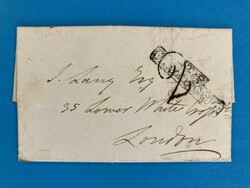 CORFU - LONDON - TWO PENCE - TAXSTEMPEL - 8.11.1831. Twopenny ...