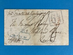 CORFU - CEFALONIA - TRIEST - TAXSTEMPEL - SILBERGROSCHEN - 28.3.1857. ...