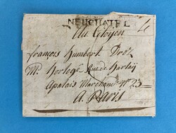 NEUCHATEL - LOCLE - PARIS - 13.3.1804. Auslands Porto-Brief von ...