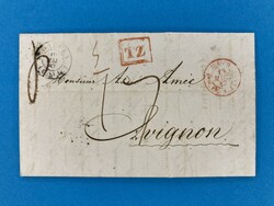 ST. GALLEN - TZ - ZÜRICH - AVIGNON - FRANKREICH - 16.3.1847. ...