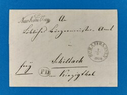 SCHAFFHAUSEN - SCHILTACH - BADEN - FLOSSGESCHICHTE - 6.3.1850. ...