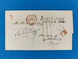 SCHAFFHAUSEN - BASEL - MAREUIL SUR AY - FRANKREICH - 15.7.1846. ...