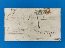 TESSIN - OLIVONE - STRAHLENSTEMPEL - PARIS - FRANKREICH - 25.4.1855. ...