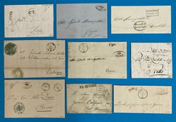 9 Briefe - 1823-1870 - TESSIN - AIROLO - MAGADINO - BELLINZONA - ...