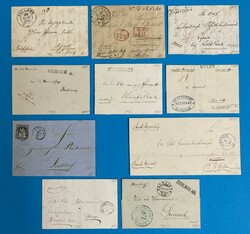 10 Briefe - 1833-1868 - THURGAU - GOTTLIEBEN - SCHERZINGEN - WILEN - ...