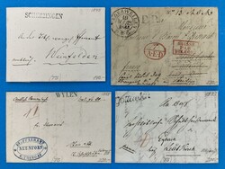 10 Briefe - 1833-1868 - THURGAU - GOTTLIEBEN - SCHERZINGEN - WILEN - ...