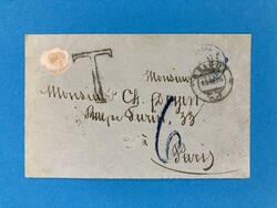 WALLIS - BRIG - PARIS - TAXSTEMPEL - FRANKREICH - 15.7.1876. Auslands ...