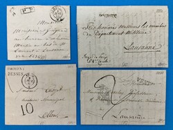 10 Briefe - 1820-1854 - WAADT - AIGLE - ORMONT DESSUS - AUBONNE - ...