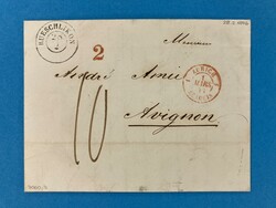 ZÜRICH - RÜSCHLIKON - FRANKREICH - 28.2.1846. Auslands Porto-Brief ...