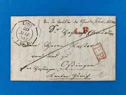 ZÜRICH - OSSINGEN - LYON - BASEL - FRANKREICH - 20.5.1842. Auslands ...