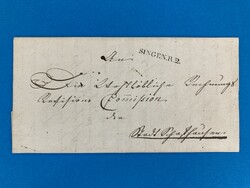 BADEN - SINGEN - SCHAFFHAUSEN - BEUREN - RAYON STEMPEL - 10.9.1823. ...